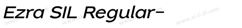 Ezra SIL Regular字体转换